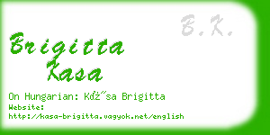 brigitta kasa business card